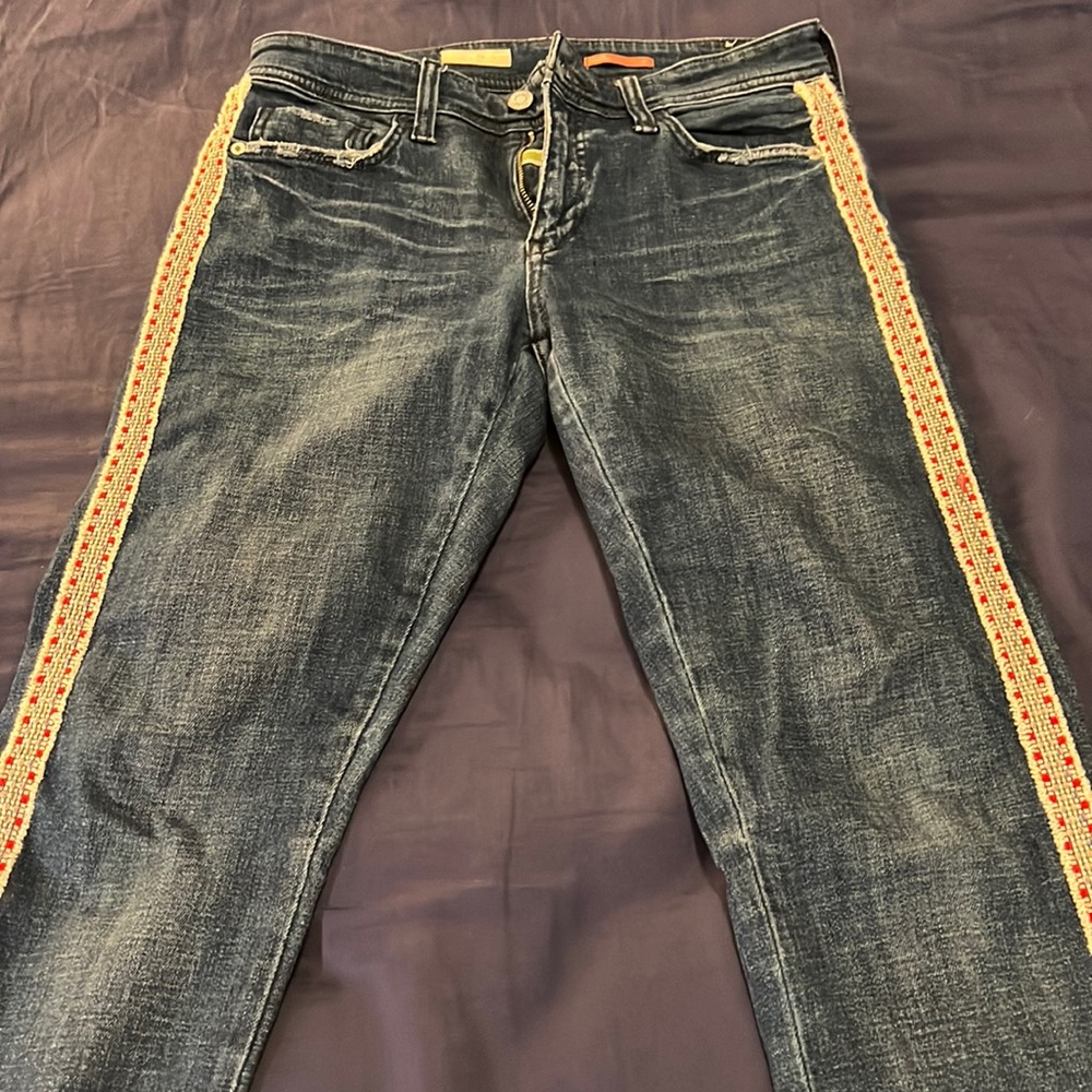 Pilcro jeans, straight leg, with a Southwest flair